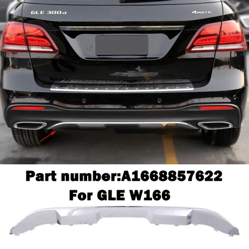Mercedes-Benz Rear Bumper Chrome – A1668857622 – ML/GLE W166 (2012-2019)