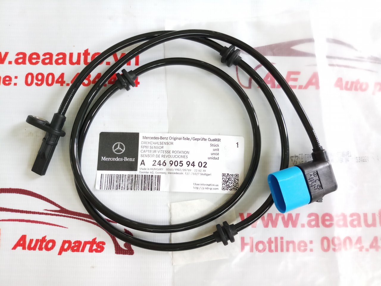 Direct Replacement Rear ABS Speed Sensor For Mercedes W246 (2012-2018) - Fits Left Or Right - C-HORSE 2469059402, 2465400417
